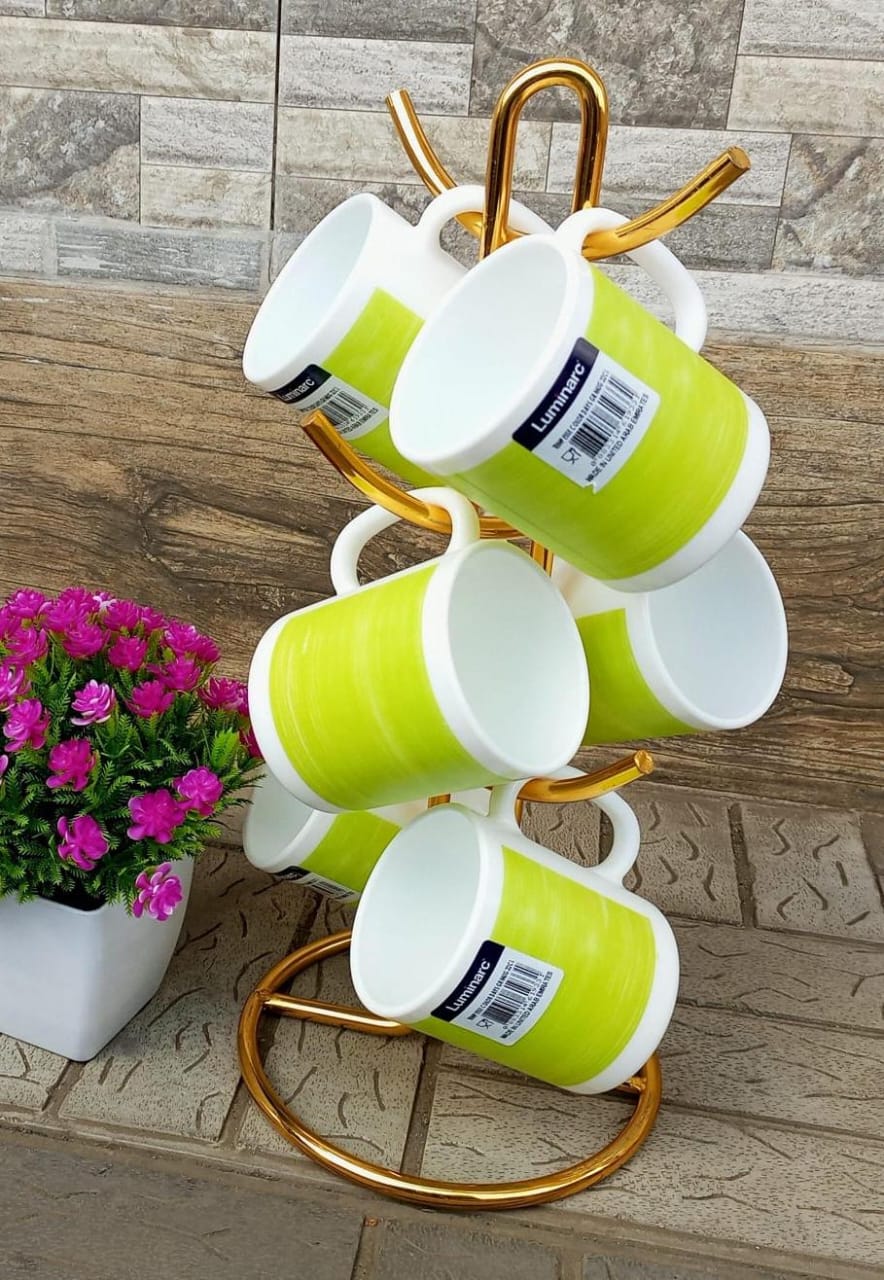 Luminarc Temp opal new morning mug six piece / Luminarc 6 Piece Cups Set
Key Features:
✅ Ideal For Daily Use For Home & Hospitality Sector
✅Dishwasher Safe 
✅Microwave Safe 
✅️Non Porous