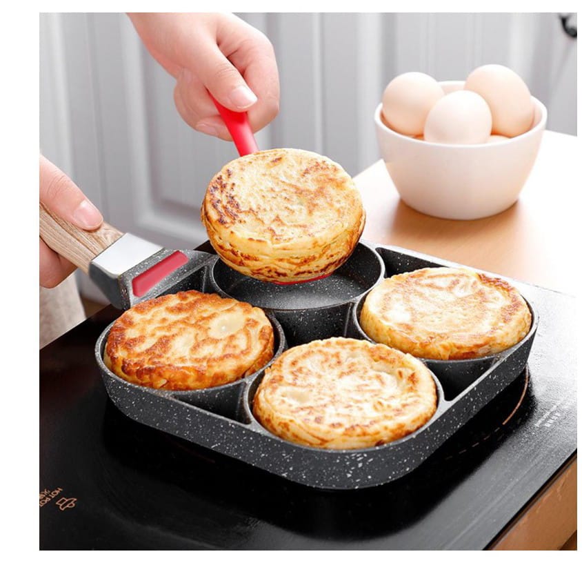 🌹RESTOCKED!🔥 4-Slot Crepe Pan - Non-Stick Cooking Surface, 1 kg 🌹🔥
