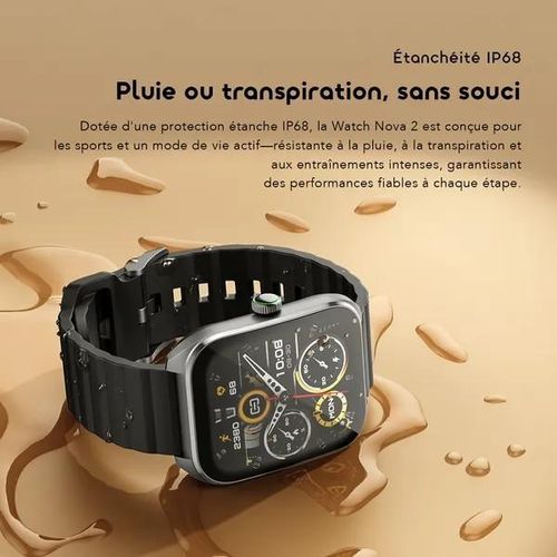 Oraimo Watch Nova 2 Smartwatch AMOLED Display Bluetooth Calling 100 Sports Modes IP68 Waterproof Heart Rate Smart Watch Kenya