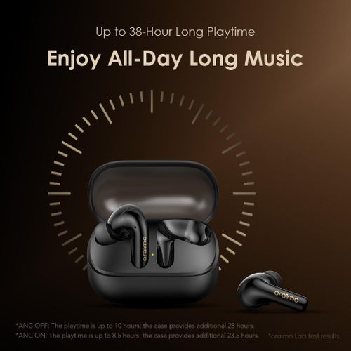 Oraimo SpaceBuds N Wireless Earbuds Bluetooth 5.3 Earphones ENC Noise Cancellation Deep Bass Low Latency Touch Control Long Battery Life For Android & iPhone