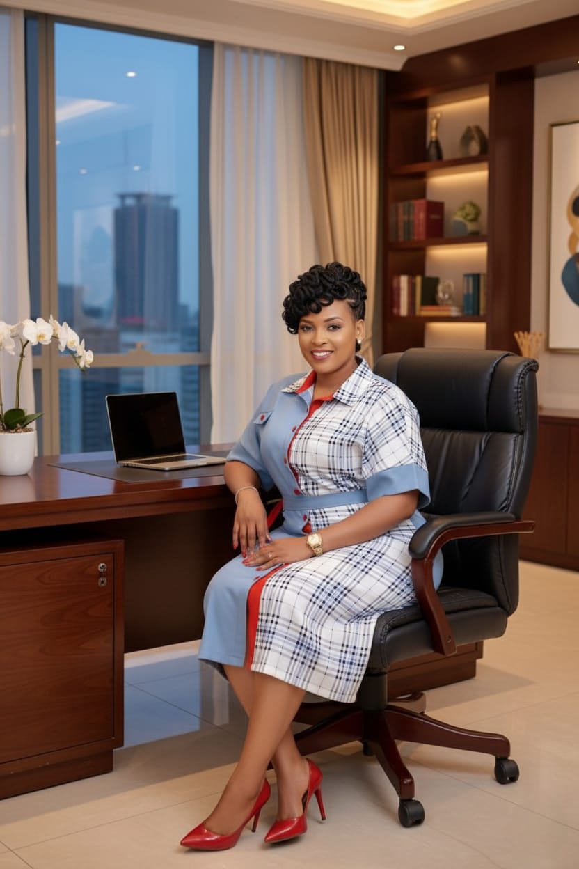 Elegant stylish shirt dress 🔥 
Beautiful button-down front with a waist belt for a perfect fit 
Classy, comfortable, and designed to flatter every curve... 
Top-notch quality Original Senori fabric