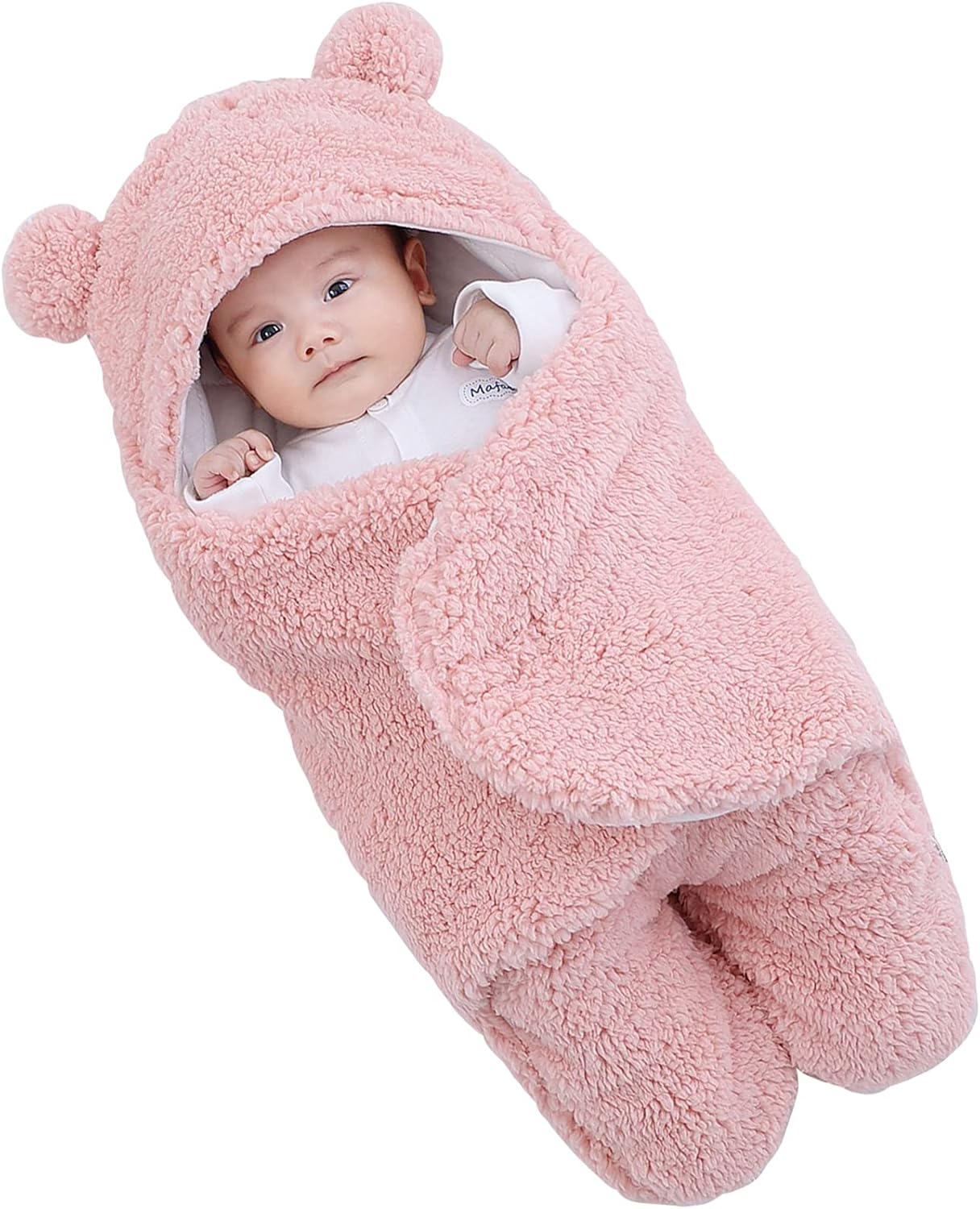 Luxury Soft Plush Baby Swaddle Wrap Blanket for 0–12 Months – Warm Hooded Newborn Sleeping Bag Cocoon for Infants, Baby Receiving Blanket for Boys & Girls