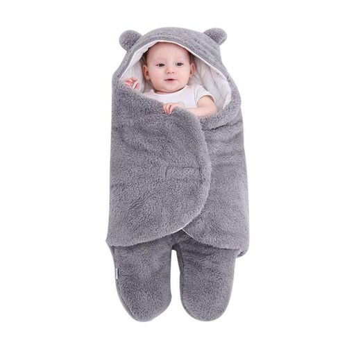 Luxury Soft Plush Baby Swaddle Wrap Blanket for 0–12 Months – Warm Hooded Newborn Sleeping Bag Cocoon for Infants, Baby Receiving Blanket for Boys & Girls