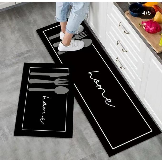 High quality HEAVY grip Rubber underside floor 2pcs set 3D kitchen mat NON SLIP-Ideal for use in the kitchen, these mats help reduce fatigue while standing for long periods, making meal prep