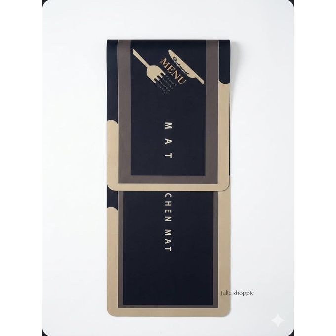 High quality HEAVY grip Rubber underside floor 2pcs set 3D kitchen mat NON SLIP-Ideal for use in the kitchen, these mats help reduce fatigue while standing for long periods, making meal prep