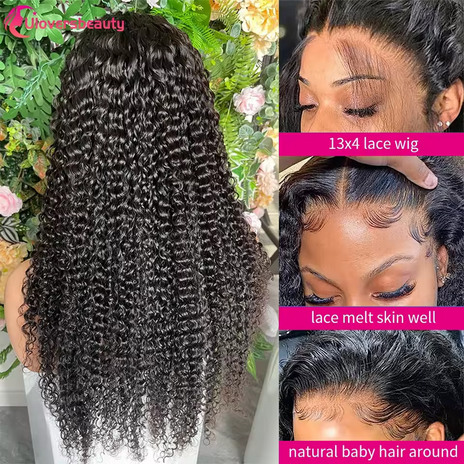 Water Wave Human Hair Wig 13x4 HD Lace Human Hair Wig 250% Glueless Wigs Human Hair Deep Curly Human Hair Wigs On Clearance Sale