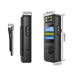 1080P Bicycle Driver Sport Camera Mini 180 Rotatable len Video Recorder Night Vision Action Body Cam With Back Clip Police Cam