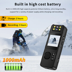 1080P Bicycle Driver Sport Camera Mini 180 Rotatable len Video Recorder Night Vision Action Body Cam With Back Clip Police Cam