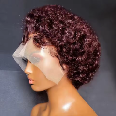 Pixie Cut Wig Human Hair 13x1 Lace Frontal Wigs Human Hair Short Bob Human Hair Wigs For Black Women Lace Front Human Hair Wig