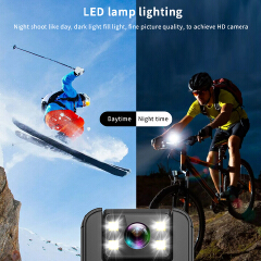 1080P Bicycle Driver Sport Camera Mini 180 Rotatable len Video Recorder Night Vision Action Body Cam With Back Clip Police Cam