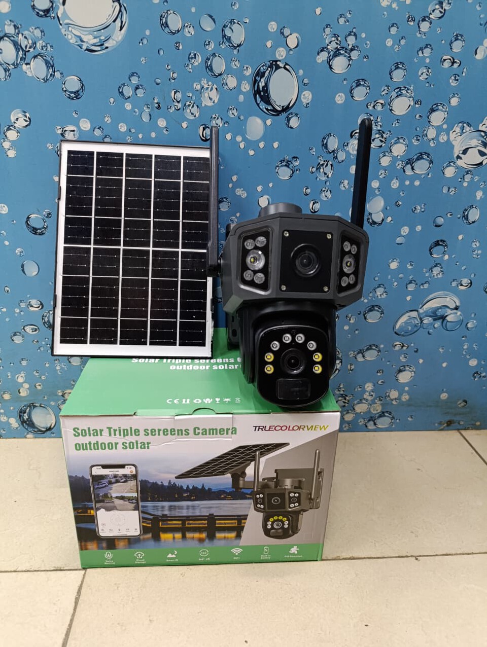 READY TO PICK👀👀Dual Lens Solar Triple Screens 4G PTZ 360 CCTV Camera🔥🔥* Solar Powered
* 4G supports Safaricom,Airtel Simcards
* Motion Tracking 
* Two way Audio
* Night Vision
* V380 Pro App