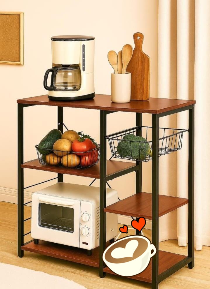 ✨READY TO PICK🍂▶️Kitchen /office cabinet
▶️High QUALITY💥💥 (100%)wood and METAL
▶️it's a Multipurpose storage rack/shelf unit 
▶️can be used for storage of household items and office items
▶️Size 90