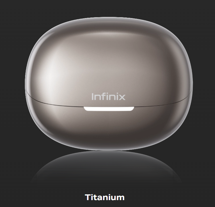 Infinix ZClip Open-Ear Wireless Earphones, Bluetooth 5.4 Earbuds with Transparent Charging Case & 25H Playtime