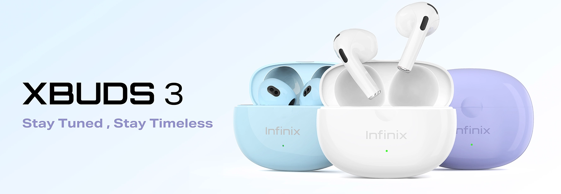 Infinix XBuds 3 (XE31) True Wireless Earphones, Bluetooth 5.3 Earbuds with 30H Playtime & AI ENC Clear Calls