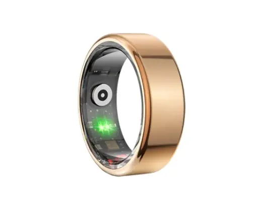 Infinix AI Ring XR1 Smart Ring, 5ATM Waterproof Health Tracker with Sleep, Heart Rate & Blood Oxygen Monitor (Black & Gold)