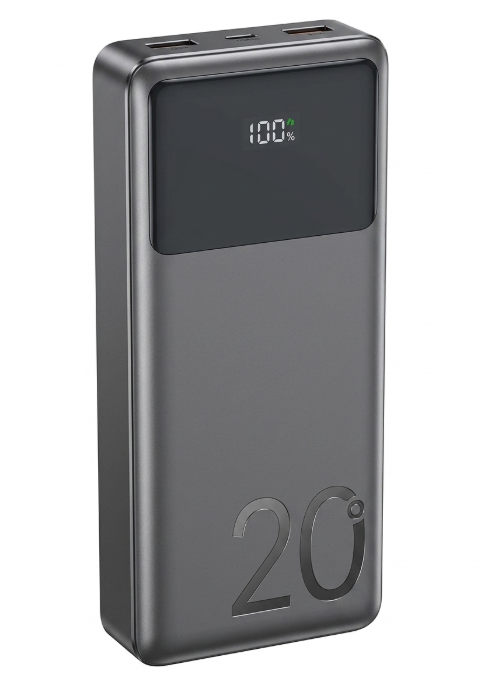 Infinix XPower 20 Pro (XP20C) 20000mAh Power Bank, 15W Fast Charging with 3 Built-in Cables & Smart LED Digital Display