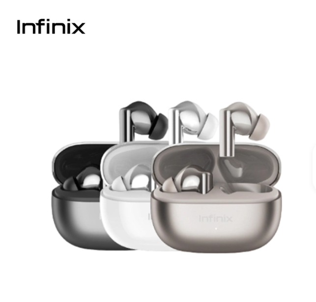 Infinix XBuds N5 Pro (XE38) True Wireless Earphones, 50dB Adaptive ANC, Bluetooth 6.0 Sport Earbuds with Spatial Audio & Dual Connection