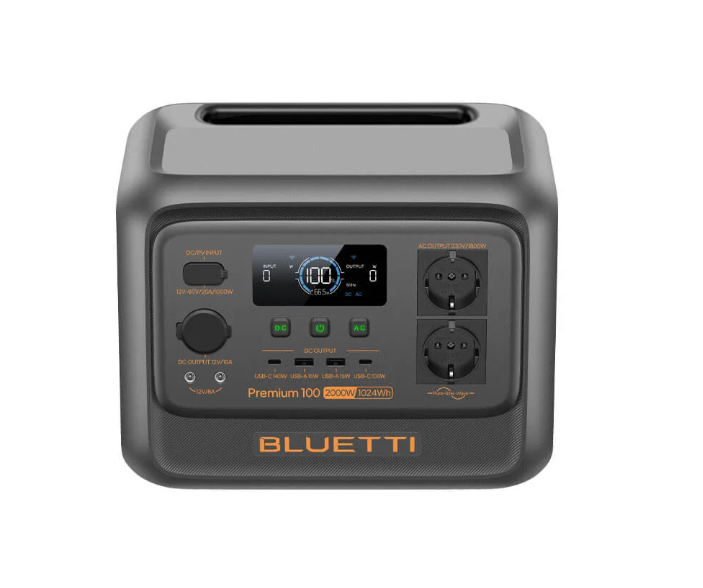 BLUETTI Premium 100 V2 Portable Power Station -  2000W 1024Wh Solar Generator – Fast Charging LiFePO4 Backup Power Supply for Home, Office, Camping Kenya