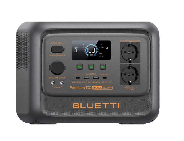 BLUETTI Premium 100 V2 Portable Power Station -  2000W 1024Wh Solar Generator – Fast Charging LiFePO4 Backup Power Supply for Home, Office, Camping Kenya