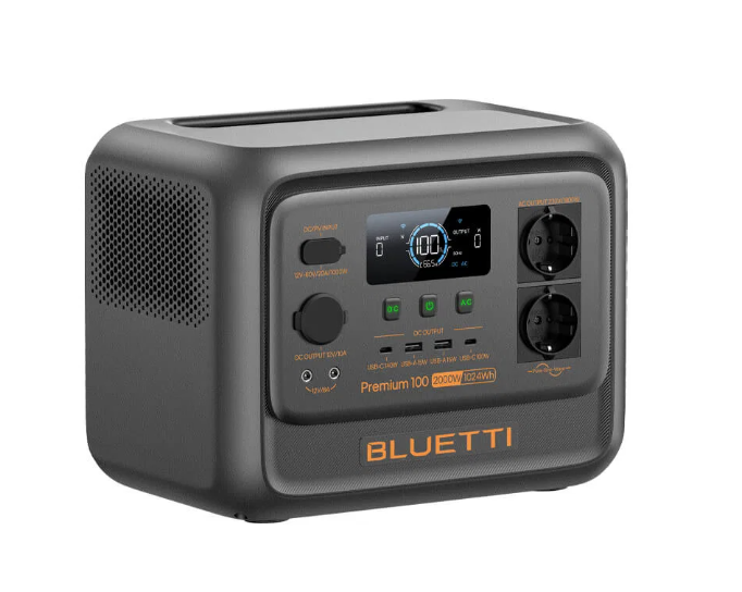 BLUETTI Premium 100 V2 Portable Power Station -  2000W 1024Wh Solar Generator – Fast Charging LiFePO4 Backup Power Supply for Home, Office, Camping Kenya