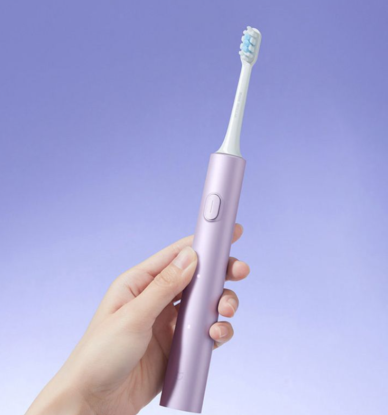 Xiaomi T302 Sonic Electric Toothbrush - 150 Days Battery Life, IPX8 Waterproof, 4 Cleaning Modes, Rechargeable Wireless Dental Care Smart Toothbrush (Silver Gray/Dark Blue)