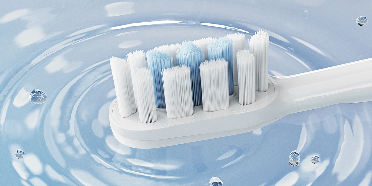 Xiaomi T302 Sonic Electric Toothbrush - 150 Days Battery Life, IPX8 Waterproof, 4 Cleaning Modes, Rechargeable Wireless Dental Care Smart Toothbrush (Silver Gray/Dark Blue)