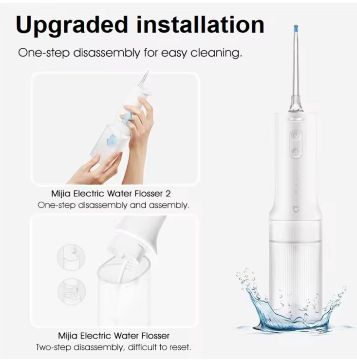Xiaomi Water Flosser 2 Cordless Oral Irrigator Portable Dental Teeth Cleaner