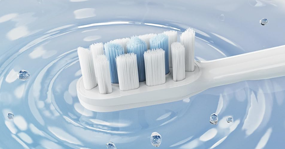 Xiaomi T302 Sonic Electric Toothbrush - 150 Days Battery Life, IPX8 Waterproof, 4 Cleaning Modes, Rechargeable Wireless Dental Care Smart Toothbrush (Silver Gray/Dark Blue)