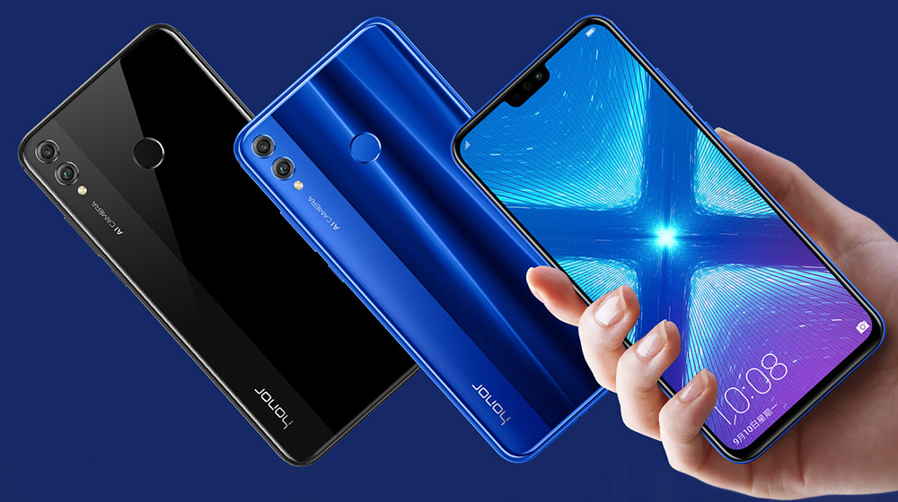 Refurbished Honor 8X 128+6gb Smart Phone 6.5 inch Dual SIM 4G 3750mAh Phones