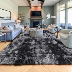 Super Soft Rugs Fluffy Carpets, 5x8 Feet, Indoor Modern Plush Area Rugs for Living Room Bedroom Kids Room Nursery Home Decor