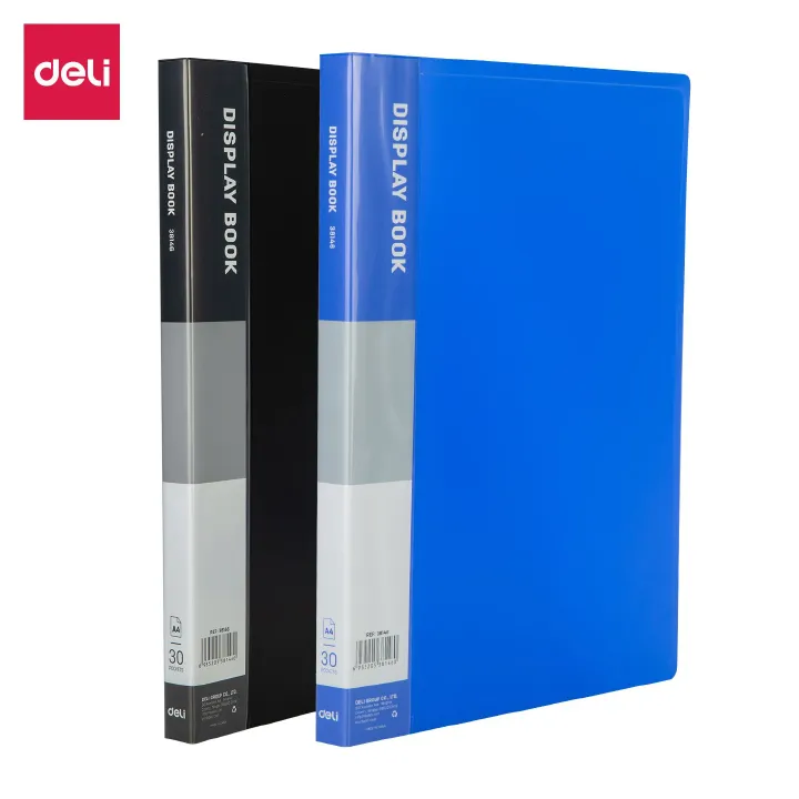 【Clearance Sale】Deli E38146 Display Book 30 Pocket - high-quality PP material Professional Appearance Ease of Use