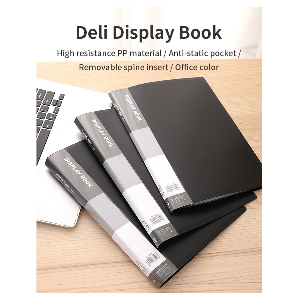 【Clearance Sale】Deli E38146 Display Book 30 Pocket - high-quality PP material Professional Appearance Ease of Use