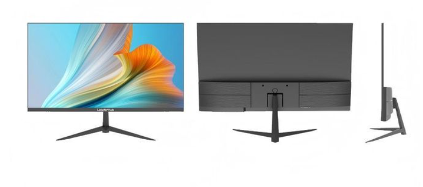 { New Arrival } Leaderhub 24 Inch Frameless Desktop Monitor 1080P Full HD 75Hz Refresh Rate HDMI VGA Ports Office & Gaming Screen