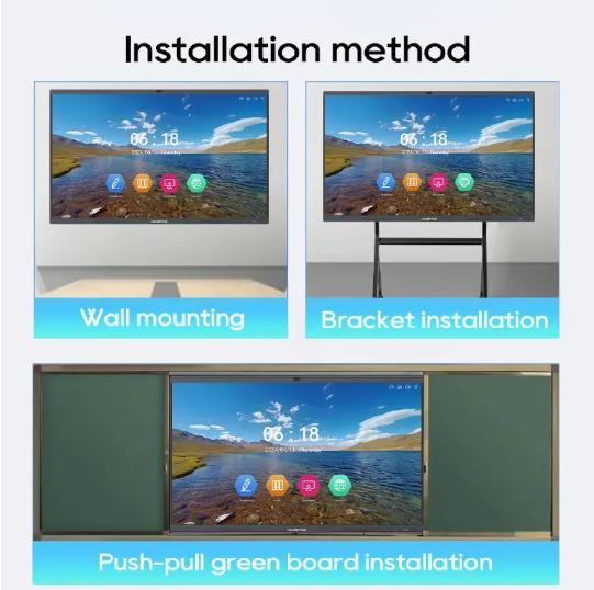 Leaderhub L65HM 65'' 8+128GB Electronic White Boards with 50MP Camera 8 Mic Interactive Flat Panel for Conference ​Meeting & Education