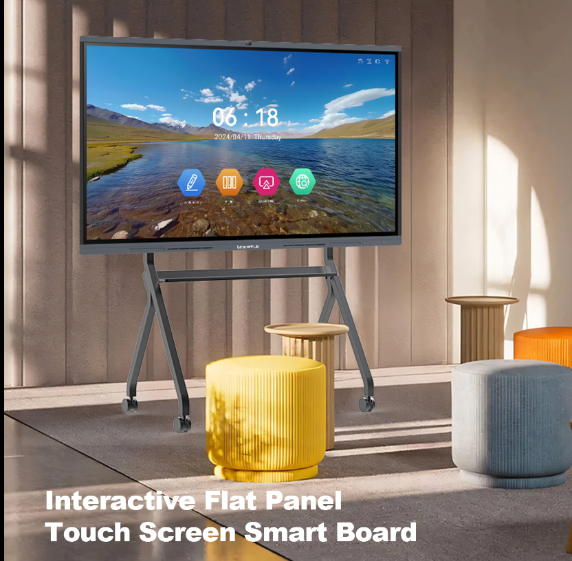 Leaderhub KMax L86ZM 86" 4K UHD Interactive Flat Panel 
+ Remote controler (Android 14, 8GB+128GB, 40-Point Touch) - Grey
