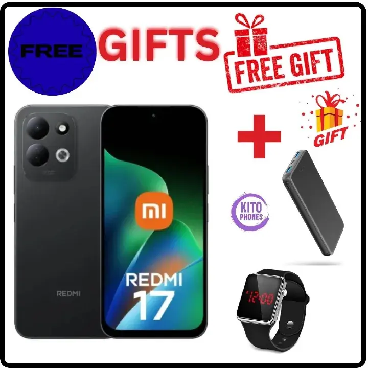 🔥NEW🔥Xiaomi Redmi 17 4G 6GB RAM + 256GB ROM Smart Phone 6.9" display 120Hz -Dual SIM 7500mAh Battery 50MP main camera +8MP SELFIE Type C Side Fingerprint Android 16 SMARTPHONES+FREE GIFTS