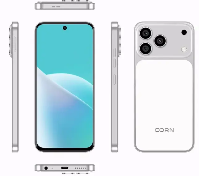 CORN MEGA 100 MAX 6.67"HD 64GB ROM, 5(2+3)GB RAM 5000mAh STRONG BATTERY DUAL SIM CARD SMART PHONE SIDE-MOUNTED FINGERPRINT FACE UNLOCK,13MP ULTRA CAMERA 8MP SELFIE Smart