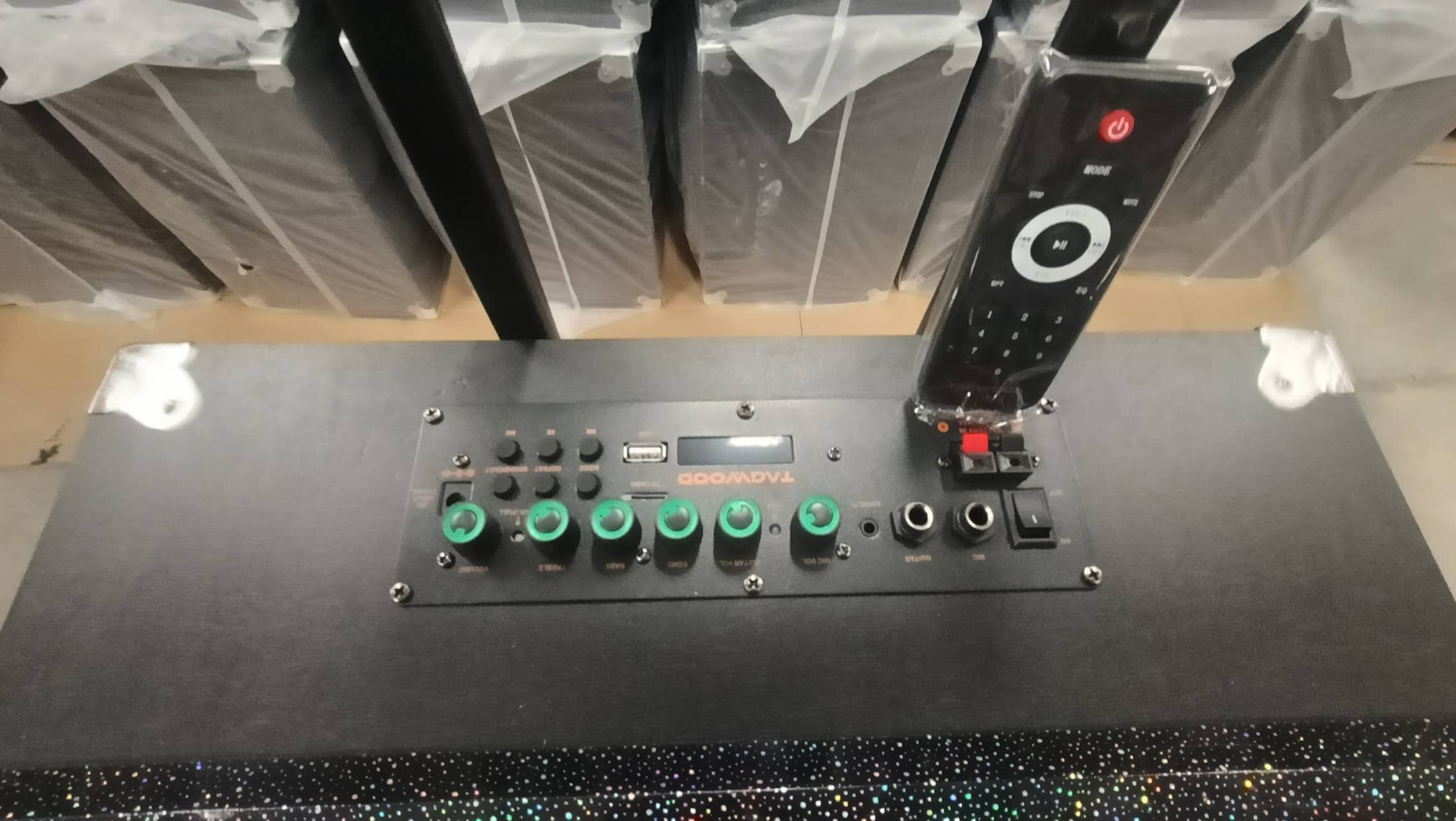 NEW TAGWOOD LTS-15A OUTDOOR  RECHARGEBLE TROLLEY SPEAKER WITH TWO FREE MICROPHONES AND A FULLY FUNCTIONAL REMOTE CONTROL