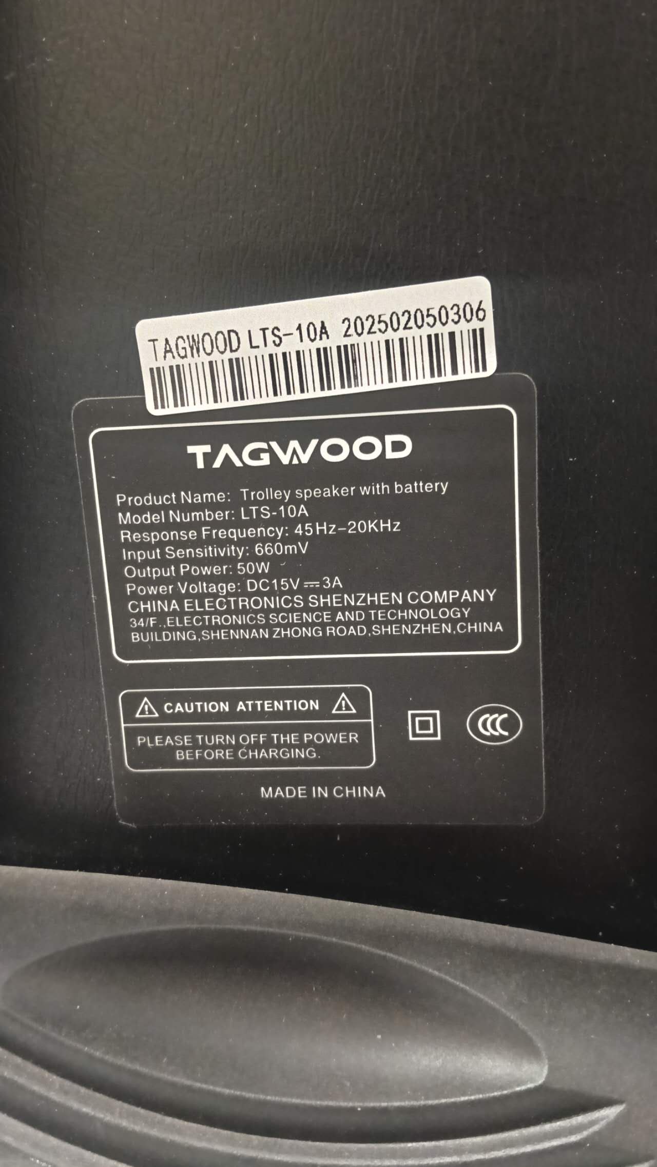 TAGWOOD LTS-10A 9800W PMPO  OUTDOOR RECHARGEABLE  TROLLEY SPEAKER WITH TWO FREE WIRELESS MICROPHONE, AND A FULLY FUNCTIONAL REMOTE CONTROL , USB,FM RADIO