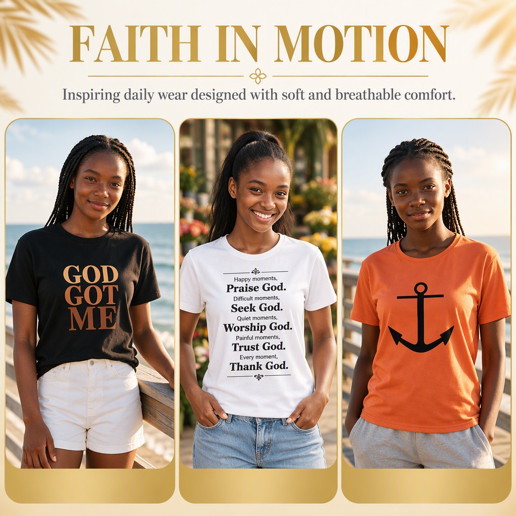 3-Pack Women's Casual Short Sleeve T-Shirts, Multi Style Tops
