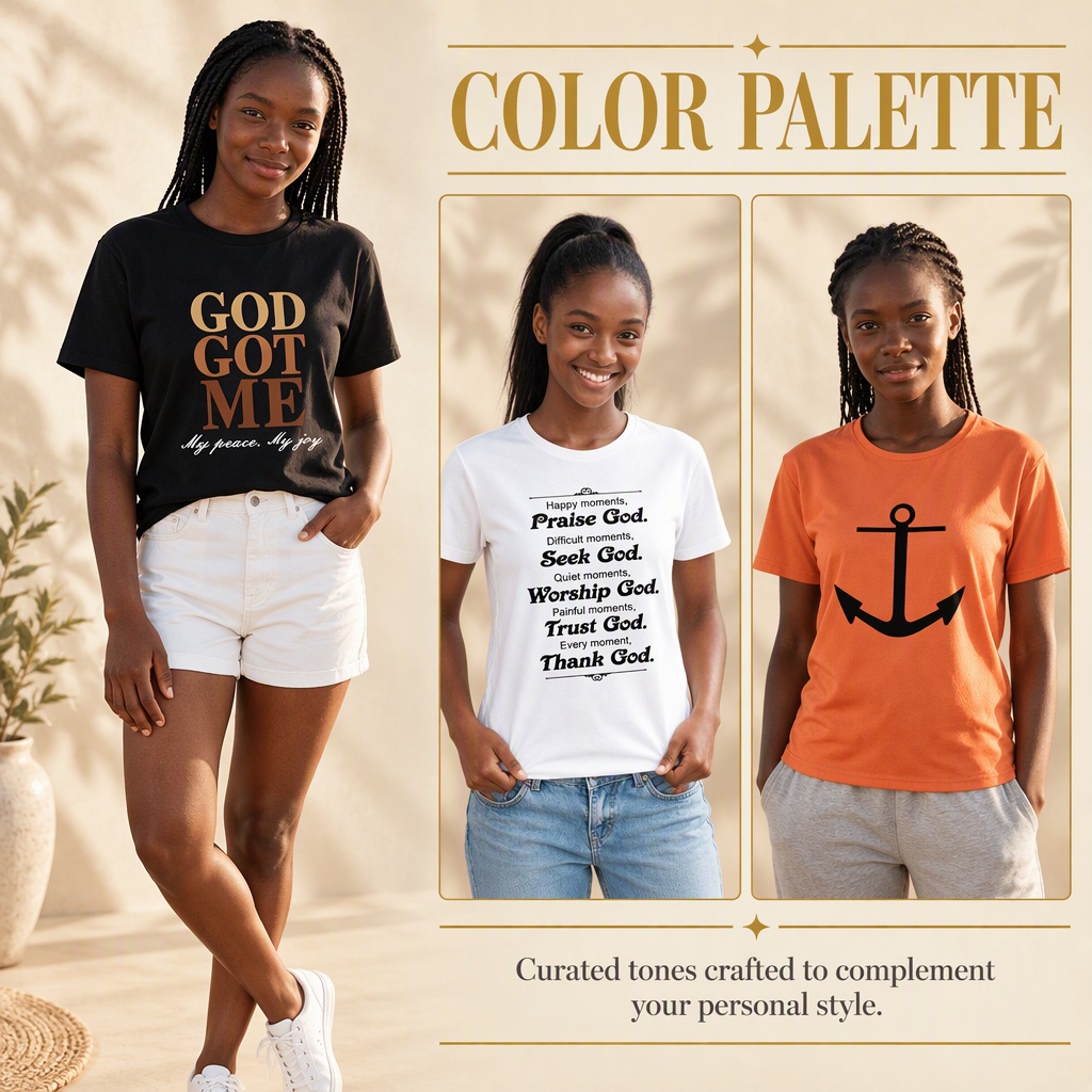 3-Pack Women's Casual Short Sleeve T-Shirts, Multi Style Tops