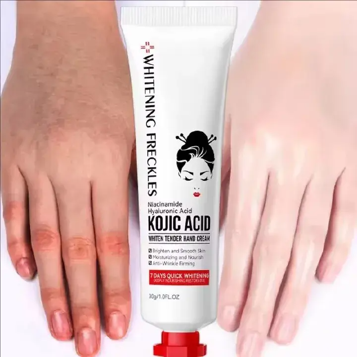 Intensive Moisturizing Hand Cream Skincare Set for Dry, Cracked Hands with Kojic Acid, Glycerin, Hyaluronic Acid, and Nicotinamide - Soft, Smooth, and Nourished Hands for All Skin Types, Alcohol-Free