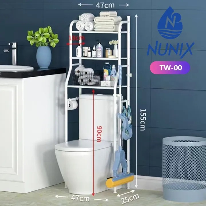 Nunix TW-series Over the Toilet Rack, Layers or  Tier Organizer, Bathroom Storage Organiser TW-00