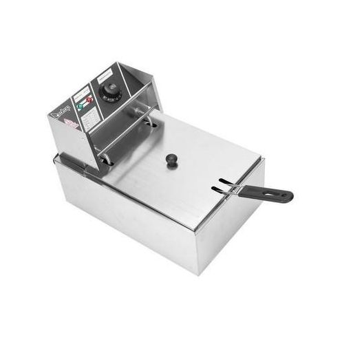 Globalstar 6 LITRES STAINLESS STEEL Body 6L SINGLE TANK Energy Efficient Double Electric Chips , Chicken , French Fries, MANDAZIS Deep Fryer Machine  For Commercial and House Hold Purpose Global Star