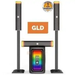 GLD G2301 3.1 Channel Multimedia Speaker System Tall Boys Bluetooth, Remote Control, USB, FM Radio Subwoofer System 8" Rich Bass Woofer