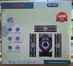 Artel AT-102 3.1CH Mini Home Theater System USB, SD, FM, BT Function 20000W PMPO Multimedia Sound Speaker System Subwoofer with Remote Control Woofer
