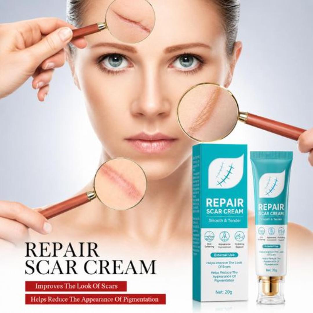 SADOER Scar Repair Cream for Face and Body, Lightweight Skin Care Gel for Old and New Marks, Scars, Burns, Stretch Marks, Surgery Marks, and Daily Moisturizing Scar Care