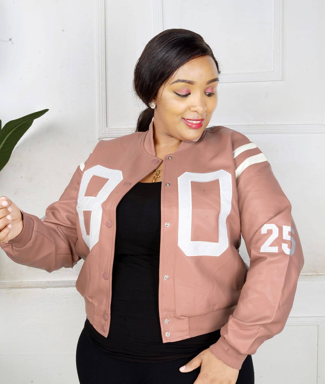 Women Fashion Leather Jackets Ladies Varsity Jackets