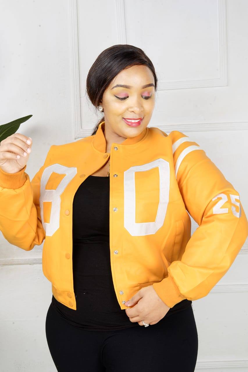Women Fashion Leather Jackets Ladies Varsity Jackets