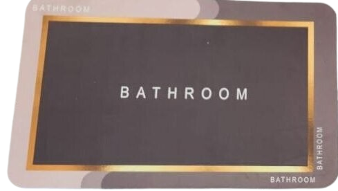 3.5mm Extra Thick Quick-Drying Water-Absorbent Non-Slip Floor Mat Crystal Velvet Kitchen Entrance Door Mat Stain-resistant Carpet Bathroom Bath Rugs Doormats Bathtub Mats